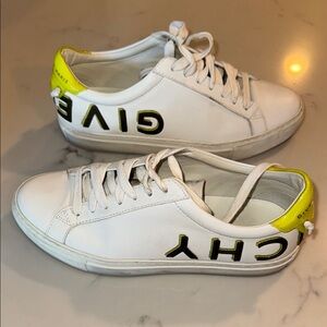 Givenchy White and Yellow Sneakers